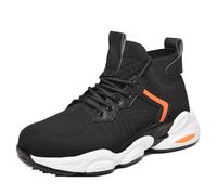 Chaussures De SéCurité LéGèRes Mens Trainers Steel Toe Cap Bottes Respirant Slip sur Baskets Industrielles