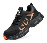 Chaussures de sécurité légères pour femme avec embout en acier - Coupe large - Antidérapantes - Confortables - Respirantes - Anti-perforation - Imperméables - Construction industrielle robuste, 534