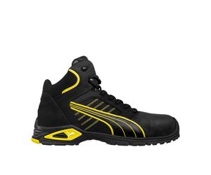 Chaussures de sécurité mi-hautes S3L AMSTERDAM noir/jaune - PUMA SAFETY - 632240 42
