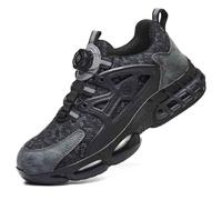 Chaussures De Sécurité Respirantes, Chaussures De Protection À Bout En Acier, Lacets Boutonnés, Chaussures De Sécurité Anti-écrasement Et Anti-perforation, Baskets D'aventure Légères Et Antidérapantes