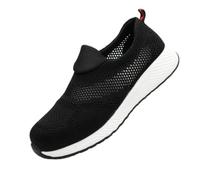 Chaussures de Sécurité Respirantes Homme Femme - Légères avec Coque Acier, Antidérapantes, Anti-écrasement, Confortables pour BTP, Industrie & Travail Extérieur (37)