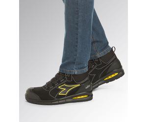 Chaussures de sécurité semi-montantes noires RUN NET AIRBOX MASTER BOA MID S3S FO SR SC ESD - Diadora - 182533C0200 45