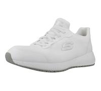 Skechers Baskets Squad Sr pour femme, Tricot plat blanc, 40 EU