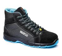 Chaussures de sécurité Sparco Horizon-H-Fargo S3S avec tige en daim noir/bleu cl