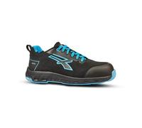 U-Power Chaussures de sécurité pour homme DON'T WORRY... BE HAPPY! Noir/bleu clair 38 EU