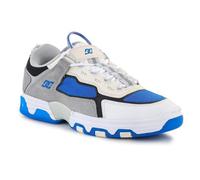 Chaussures de skate DC Shanahan Metric pour homme - Blanc, Gris, Bleu - Lacets plats - Dessus synthétique 43