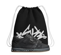 Chaussures de Skateboard - Globe Sabre Trainers Ombre Foncée/Fantôme de Gymnastique - Amortis et Résistants - Semelle robuste - Plus Sac, Noir , 43 EU