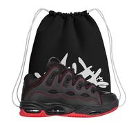 Chaussures de Skateboard - Osiris D3 2001 Noir/Rouge de Gymnastique - Amortis et Résistants - Semelle Robuste - Style Chunky - Plus Sac, Noir , 39.5 EU