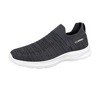 Chaussures de sport antidérapantes pour homme - Chaussures légères - Pour homme d'âge moyen - Chaussures de sport noires, gris foncé, 39 EU