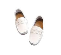 Chaussures de Sport Bébé Confortables et Légères pour Enfants Garçons Filles avec Semelle Souple et Design sans Lacets pour Marcher et Jouer Quotidien (White, 4-4.5 Years)