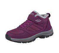 Chaussures de Sport Chaussure Orthopédique Femme Couple Modèles Femmes D'Âge Moyen Et Âgés Haut Plus Velours Épaississant Antidérapant Chaussures Femme Baskets Baskets Légères Et (Purple,38)