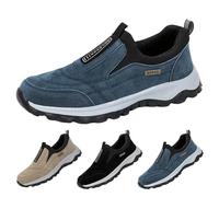 Chaussures de sport décontractées légères et antidérapantes pour homme, sécurité, minimalistes, baskets classiques, largeur spéciale, trekking, tennis, gym, cadeau, bleu, 43 EU