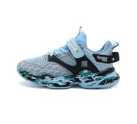 Chaussures de sport décontractées pour garçon - En maille - Unisexe - Avec fermeture - Élégantes et confortables - Légères et respirantes - Chaussures de course - Chaussures de loisirs - Chaussures