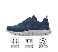 Chaussures de sport décontractées pour hommes, chaussures de voyage respirantes et confortables 232758-BLU La semelle est fabriquée en matériau EVA à rebond élevé, ce qui la rend plus flexible et peut