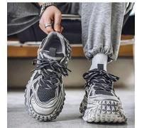Chaussures de sport décontractées rétro respirantes en maille pour hommes Thomas, chaussures de sport épaisses augmentant la hauteur, style parisien haut de gamme, semelle épaisse en maille d'été mode