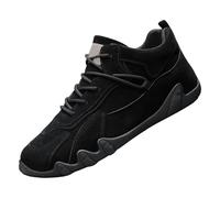 Chaussures de sport élastiques pour homme - Chaussures de sport tendance et décontractées - Grande taille - Bottes légères pour homme, Noir , 39 2/3 EU
