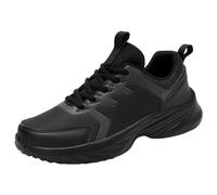 Chaussures de Sport Femme Mode Confortables Respirantes Légeres Décontractées à Lacets pour Toute Saison (Black, 39)