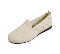 Chaussures De Sport Femme Respirant Légère and Comfortable Women's Soft Leather Flat Light Steps Elegant Walking Chaussure Running Basket Marche Orthopedique Shoes Women Femmes Confortable Blanc 39