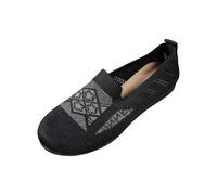 Chaussures De Sport Femme Respirant Légère And Comfortable Women'S Soft Leather Flat Light Steps Elegant Walking Basket Pied Large Compensées Été Chaussure Running Ete Confort Randonnée Souple Le noir