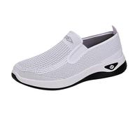 Chaussures de Sport Femmes Mères Casual - Maille Élastique Respirante, Semelle Douce Antidérapante, Soutien Plantaire - Légères pour Marche, Maison et Tenues Quotidiennes, Slip-on Facile à Enfiler