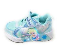 Chaussures de sport Frozen avec lumières D4310823S bleu eau pour fille, baskets à lacets avec semelle amortie