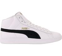 PUMA Mixte Smash V2 Mid L Baskets, White Black Team Gold High Rise, 42.5 EU