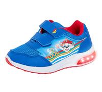 Chaussures de sport lumineuses Paw Patrol pour garçons avec lumières, modèles Chase et Marshall, Bleu/rouge, 24 EU