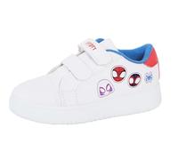 Chaussures de sport Marvel Spidey et ses incroyables amis pour enfants Garçons et Filles Blanches à fermeture facile Chaussures de course décontractées, blanc, 23 EU