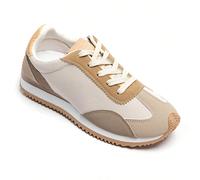 Chaussures de sport mode décontractées de tous les jours, bicolores Caractéristiques :Assiettes paniersLacets ajustablesDesign rétro avec couture décorativeSemelle plateforme épaisseLe style s'adapte 