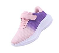 Chaussures de sport pour enfants Printemps et Automne Nouvelles Maille Tendance et Confortables Respirantes Légères Tendance Polyvalentes Chaussures de sport pour petites filles Taille 9, rose, 32 EU