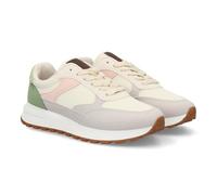 Chaussures de sport pour femme au design moderne et polyvalent, avec finition brillante, semelle large dentée., rose, 39 EU