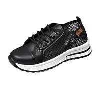 Chaussures de sport pour femme - Larges - Fluo - Habillées et scintillantes - Avec strass - Chaussures de mariage à paillettes brillantes, Noir , 39 EU étroite