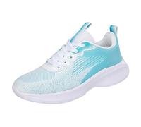 Chaussures de sport pour femme noires - Chaussures de sport décontractées classiques - Confortables - Légères - Maille - Antidérapantes - Respirantes - Gym Fitness Jogging Course, bleu clair, 41 EU