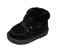 Chaussures de sport pour fille - Bowknot First Shoes - Boucle - Bottom souple - Respirant - Chaussures de princesse - Baskets pour fille (noir, 24 tout-petits)