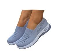 Chaussures de sport pour fille, chaussures orthopédiques pour femme, chaussures de sport légères, confortables à enfiler, chaussures de marche maillées, respirantes, chaussures de loisirs plates pour