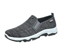 Chaussures de sport pour homme 43 - Chaussures de trekking - Pieds larges - Chaussures de sécurité - Chaussures de marche confortables à enfiler - Noir - Chaussures individuelles - Chaussures de