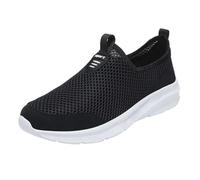 Chaussures de sport pour homme - Antidérapantes - Confortables - Chaussures médicales plates - Chaussures de sport pour homme - Chaussures d'été - Chaussures de sport pour homme, Blanc., 42 EU