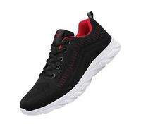 Chaussures de sport pour homme - Chaussures de course - Semelle blanche - Baskets en maille respirante - Chaussures de marche - Grande taille - Chaussures à lacets pour salle de sport - Chaussures de