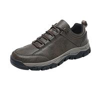 Chaussures de sport pour homme - Chaussures de sport quatre saisons - Nouveau motif - Dessus confortable - Chaussures plates décontractées pour homme - Baskets Go Walk 5 Qualify, kaki, 8.5 UK