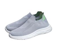 Chaussures de sport pour homme et femme - Semelle souple - Tissu en maille - Chaussures de loisirs confortables - Mousse à mémoire de forme - Mocassins légers et respirants - Fond épais - Chaussures
