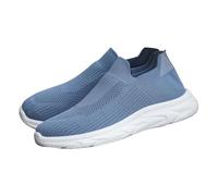 Chaussures de sport pour homme et femme - Semelle souple - Tissu en maille - Chaussures de loisirs confortables - Mousse à mémoire de forme - Mocassins légers et respirants - Fond épais - Chaussures