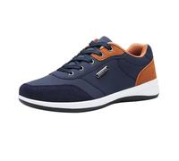 Chaussures de sport pour homme - Semelle plate - Avec lacets - Chaussures de jogging légères - Respirantes - Antidérapantes - Chaussures de fitness classiques et confortables - Chaussures de loisirs