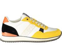 Chaussures de sport pour hommes de couleur jaune - détails contrastés polyvalents et logo, taille : 40 Couleur : Giallo