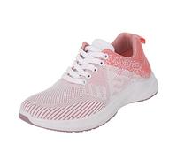 Chaussures de sport respirantes pour homme - Noir et rouge - Chaussures de loisirs antidérapantes - Chaussures de tennis tendance - Respirantes - Chaussures de travail plates - Légères, Rose, 40 EU