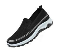 Chaussures de sport respirantes pour hommes : chaussures de course à enfiler baskets en maille chaussures de jogging avec semelle souple chaussures de sport respirantes chaussures de loisirs