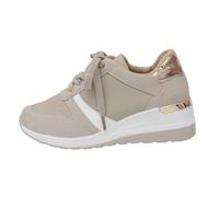 Chaussures de sport simples pour femme 2025 Europe et États et États-Unis Mode avec baskets décontractées à fond épais Lite Baskets pour femme, beige, 40.5 EU