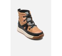 Sorel Bottes Youth Whitney III Mid WP, conception imperméable, isolation douillette, semelle intérieure amovible, caoutchouc robuste - Unisexe pour enfants,