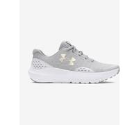 Chaussures de sport Under Armour Grade School Surge 4 gris blanc fille - 38.5