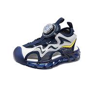 Chaussures de sport unisexes pour enfant - Légères et respirantes - Chaussures de course - Chaussures de fitness - Respirantes, bleu, 38 EU