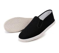 Chaussures de Tai Chi Kung Fu Unisexes pour Arts Martiaux Traditionnels Chaussures d'entraînement légères et antidérapantes en Tissu de Pékin Ancien Pantoufles Respirantes Quatre Saisons EU Size 46